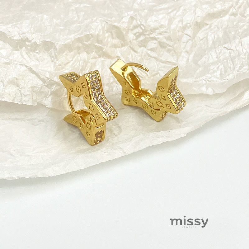 Vivi Star Huggie Earrings [N8BBSS19]