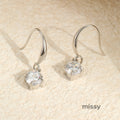Viviann Zircon Claw Earrings [35ZY3ILB]