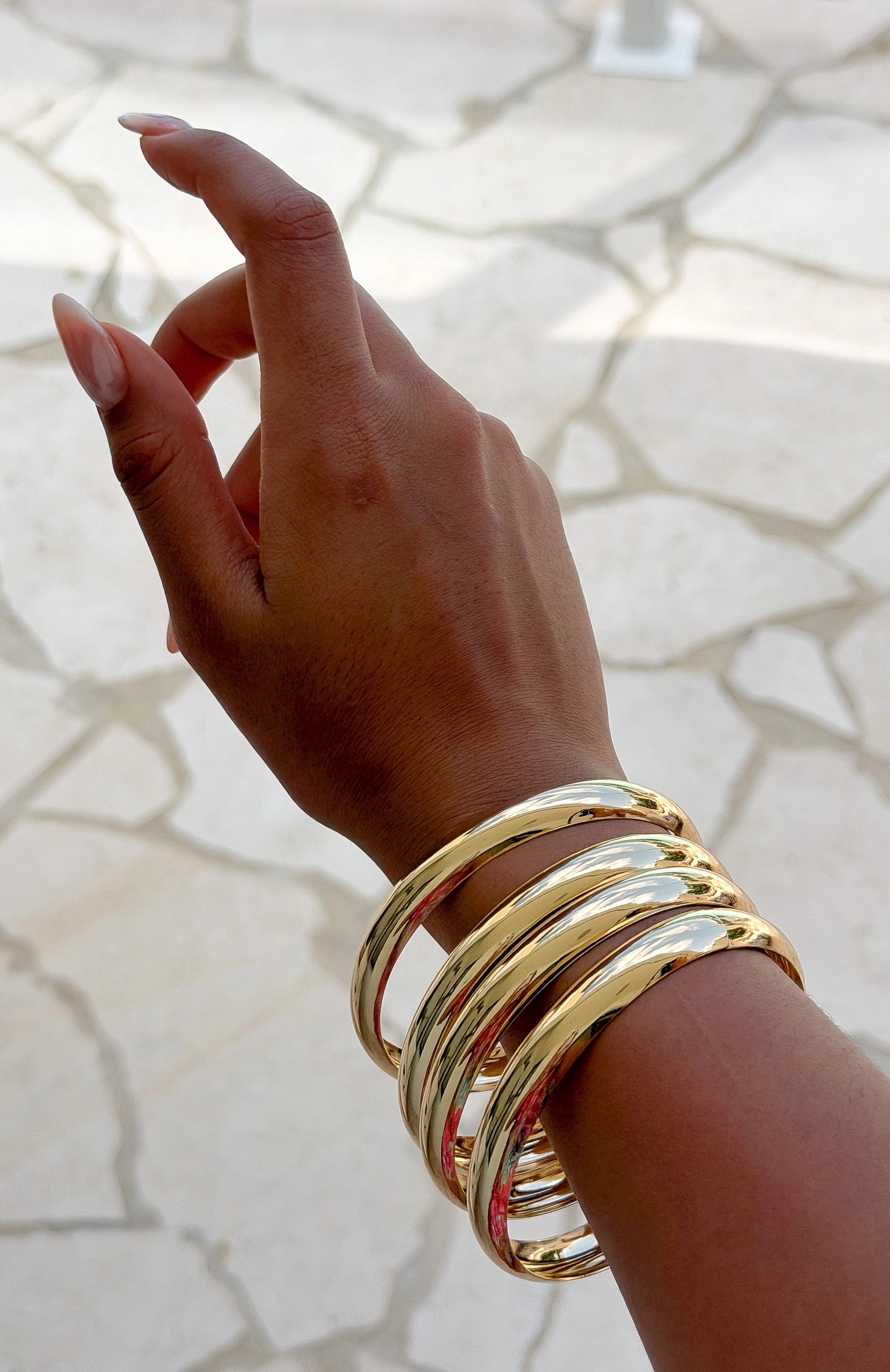 Missy Jewelry Weslyn High-Shine Bangle Set