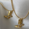 Western Boot Pendant Necklace [ZRUFXHUP]