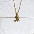 Western Boot Pendant Necklace [HH0F8M92]