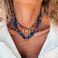Whimsical Beaded Fish Pendant Necklace [N4LK24J8]