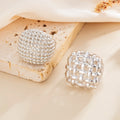 Woven Open Ring Set [N3LDB9K1]