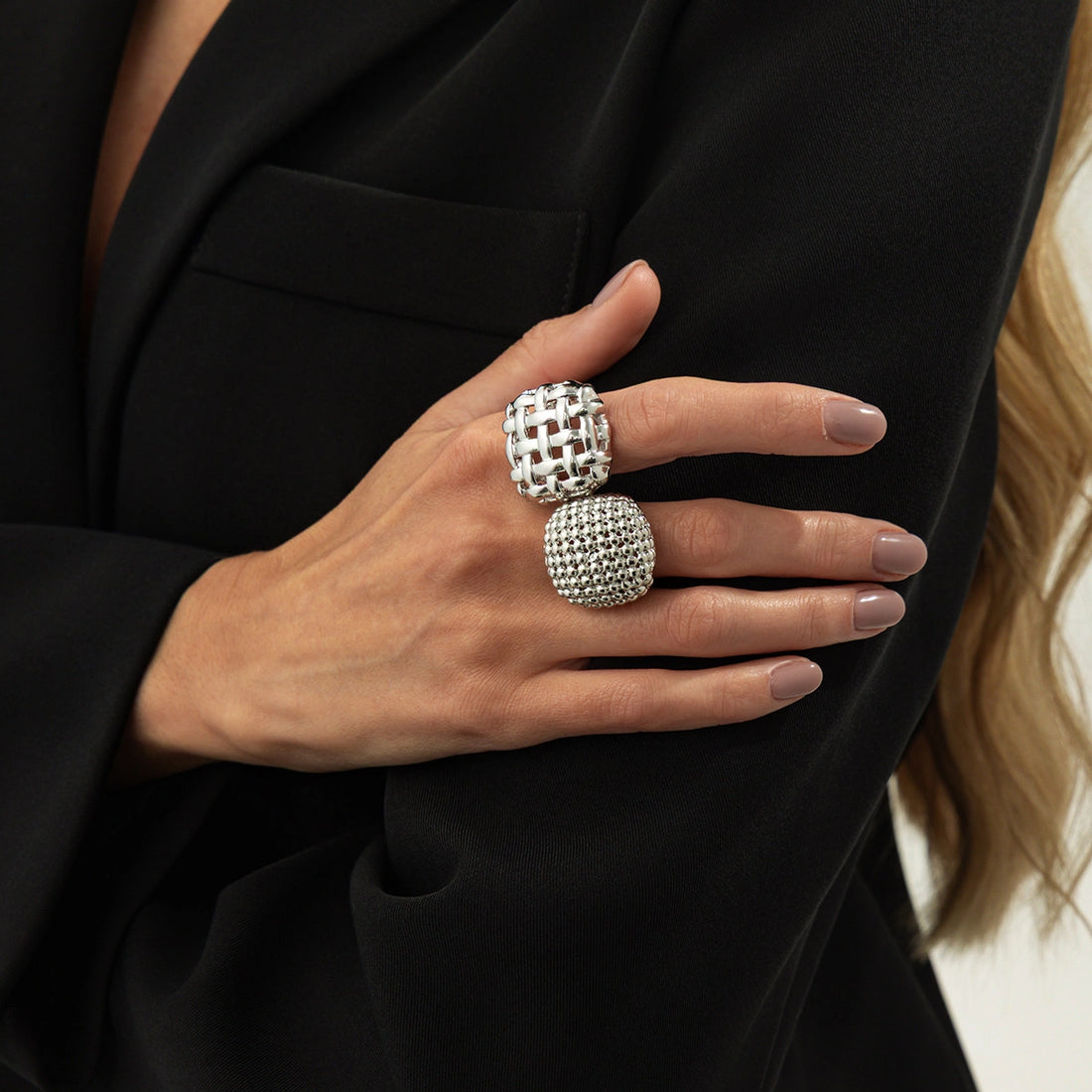 Woven Open Ring Set [TYS2UXKU]