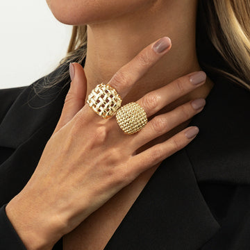 Woven Open Ring Set [TYS2UXKU]