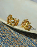 Woven Ribbon C-Ring Hoop Earrings [A4T7SV1F]