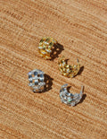 Woven Ribbon C-Ring Hoop Earrings [A4H00ZEM]