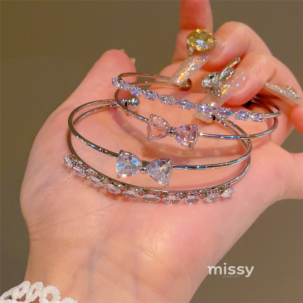 Wren Double Layer Bow Bracelet [OJYAPJEC]
