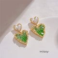 Xenia Gradient Crystal Pearl Drop Earrings [5FDYL1SL]