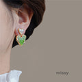 Xenia Gradient Crystal Pearl Drop Earrings [C1EY0QQZ]