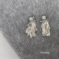 Xitlali Leaf Tassel Stud Earrings [ZF6FG8ZD]