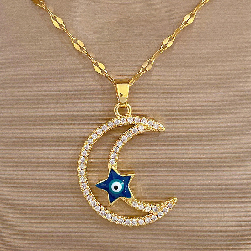 Yamila Celestial Sparkle Necklace [PXYPR3BC]