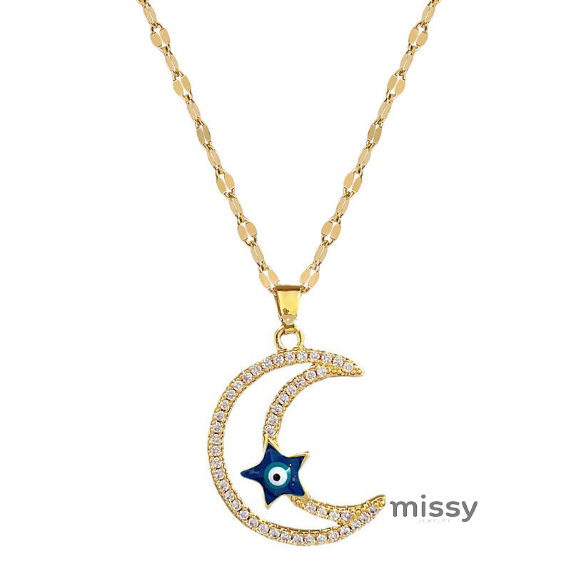 Yamila Celestial Sparkle Necklace [HHQC15DD]