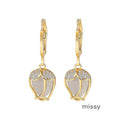 Yashika Gold Tulip Opal Earrings [UJ60LO7N]