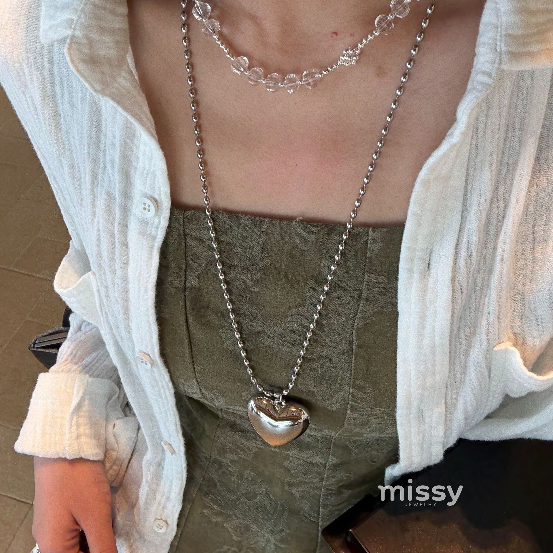 Yatzil Layered Crystal Necklace [BF8VGYN6]