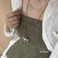 Yatzil Layered Crystal Necklace [ZJ321Y0G]