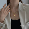 Yetzali Layered Drop Necklace [AJG5R4KW]