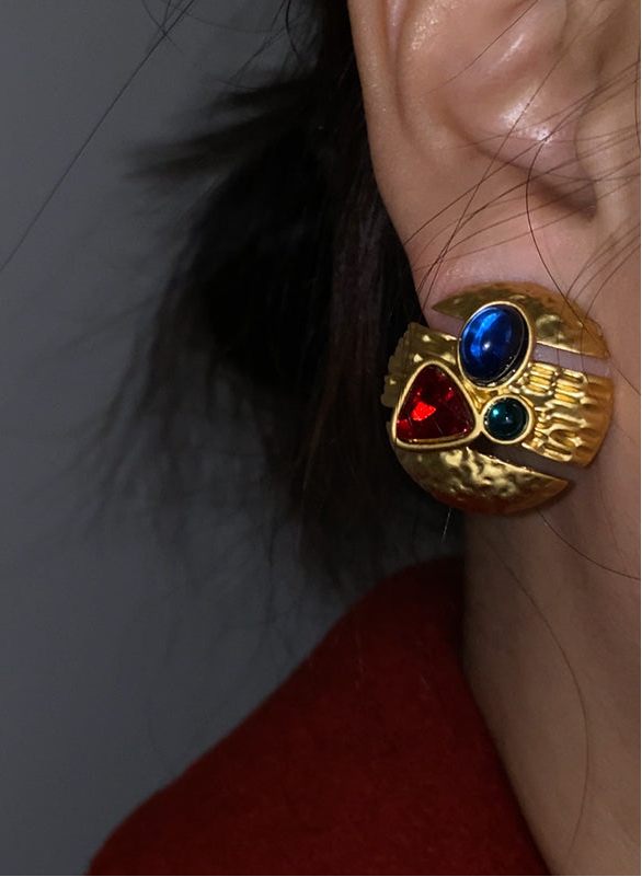 Yoselyn Geometric Matte Earrings [3Q0F6BRB]