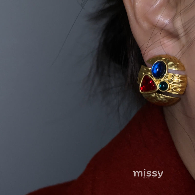 Yoselyn Geometric Matte Earrings [PYC3CQZC]