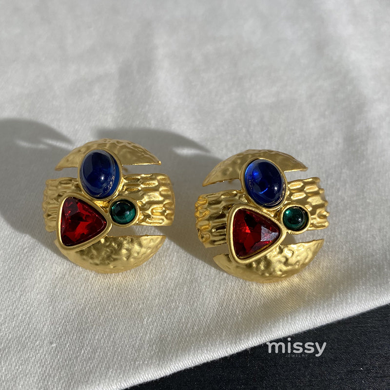 Yoselyn Geometric Matte Earrings [9NJA4XX3]