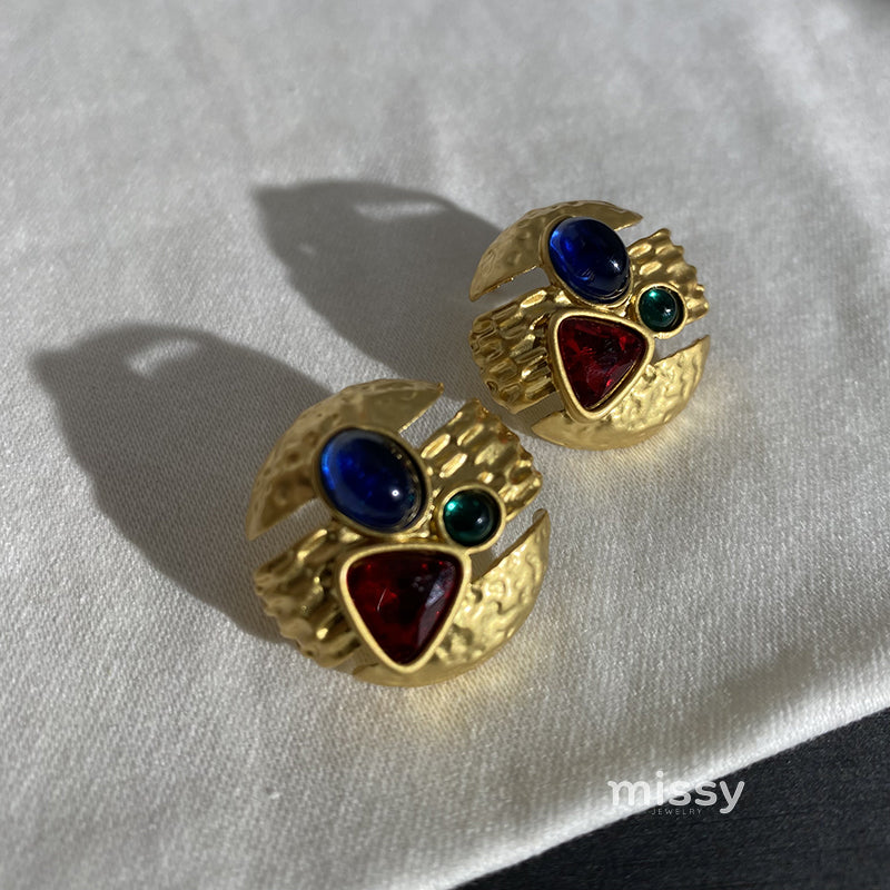 Yoselyn Geometric Matte Earrings [3Q0F6BRB]