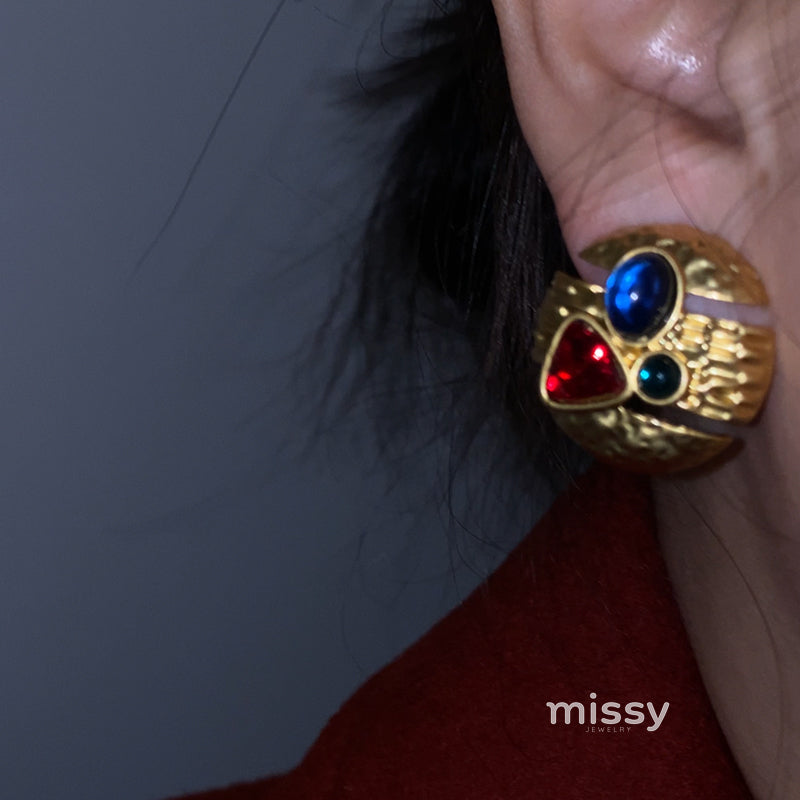 Yoselyn Geometric Matte Earrings [WBDPXMX2]