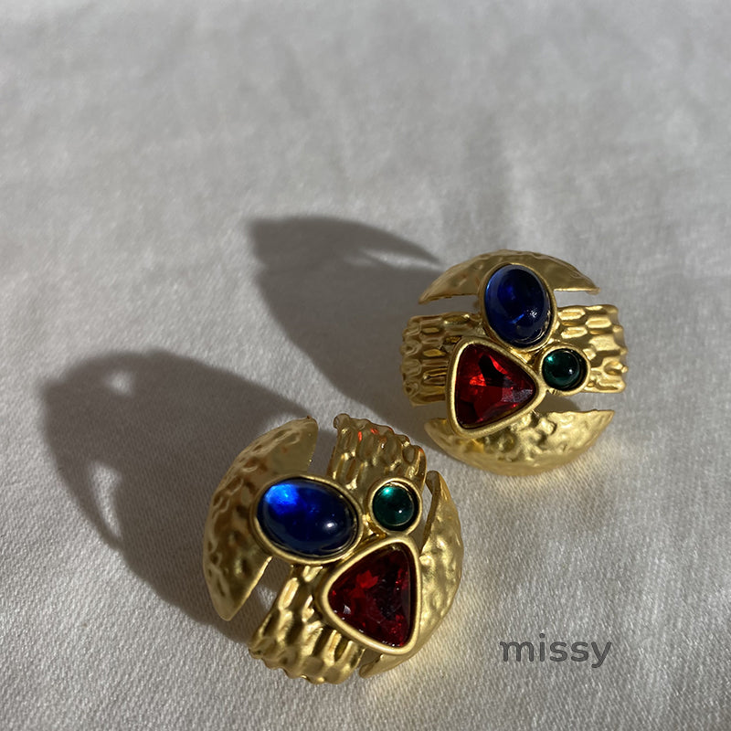 Yoselyn Geometric Matte Earrings [5ADSRCMM]