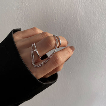 Zaniyah Layered Chain Ring [JGIL74Q5]