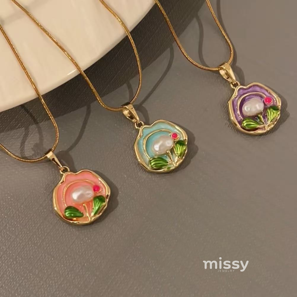 Zarah Monet Garden Necklace [EMNV6XCK]