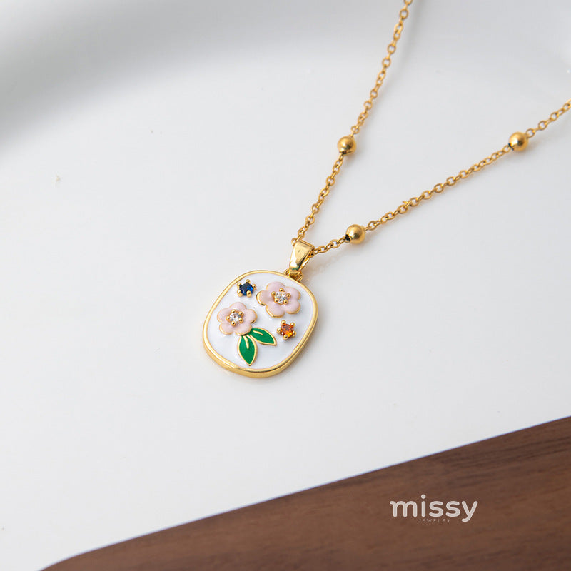 Zarah Monet Garden Necklace [DQDU2ESM]