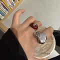 Zarah Open Heart Ring [4TV9CFI7]