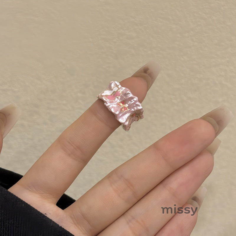 Zendaya Cat Bowknot Enamel Ring [PD1UWZOP]