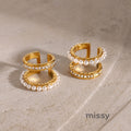 Zenia Pearl Ear Cuff Earrings