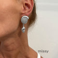 Zhuri Pearl Conch Studs