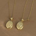 Zircon Heart Locket Necklace [0NVUDDJ1]