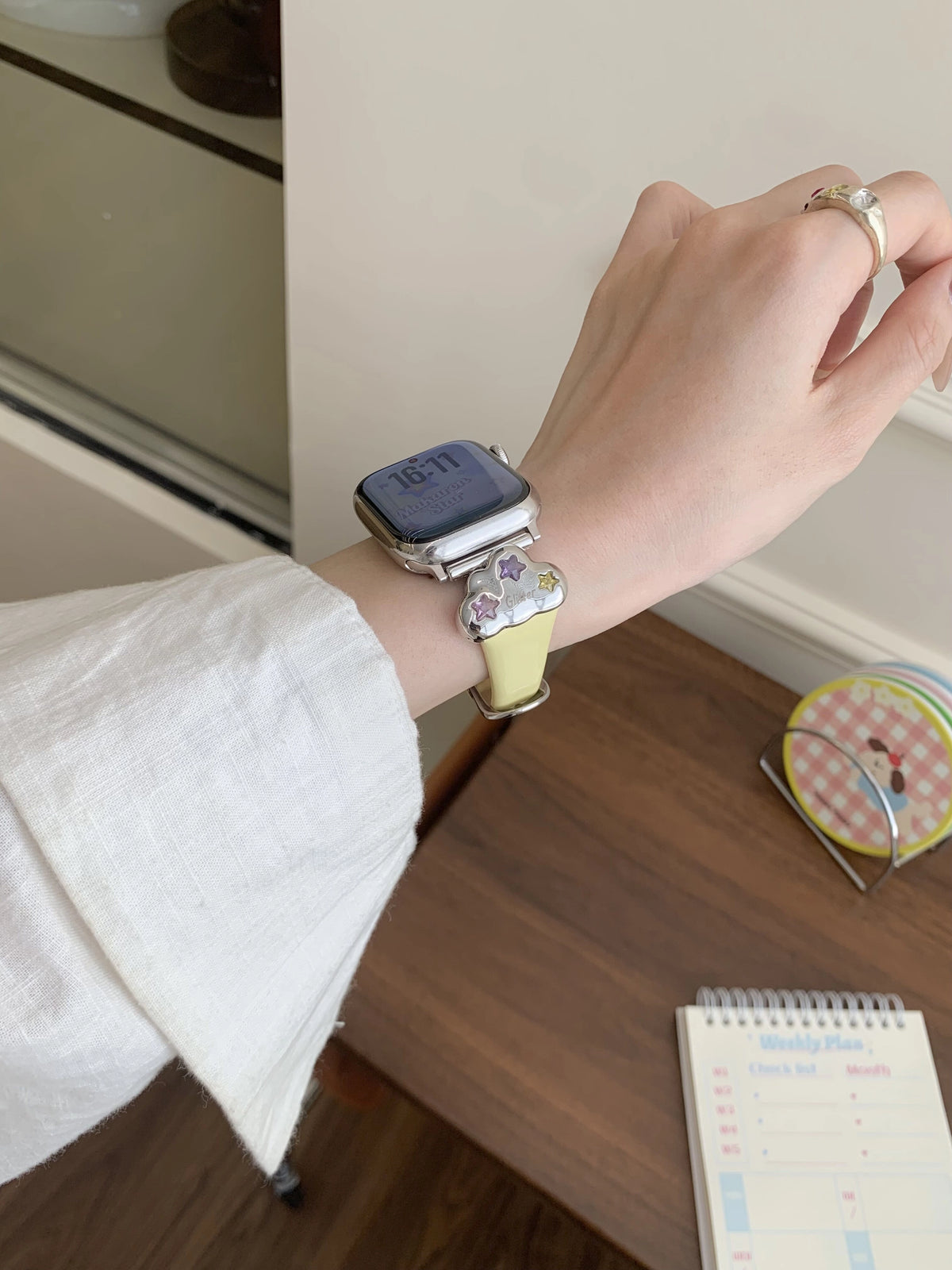 Zircon Starburst Cloud Apple Watch Band [H09TIXG6]
