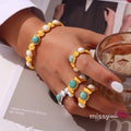 Zo Oval Stone Jewelry Set [SVHBVM7T]
