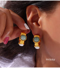 Zo Oval Stone Jewelry Set [JB84M7I7]