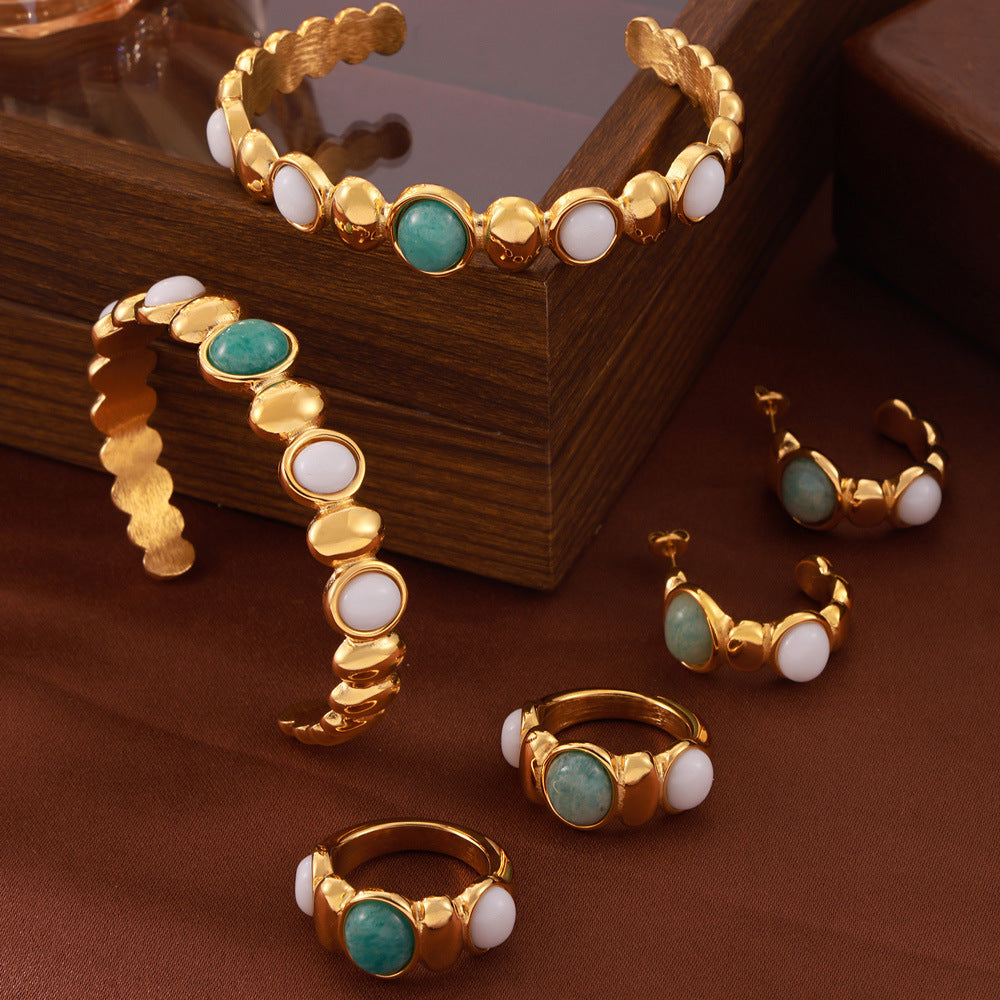 Zo Oval Stone Jewelry Set [XEIXQV53]