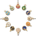 Zodiac Crescent Moon Pendant Necklace [KKA59MZX]