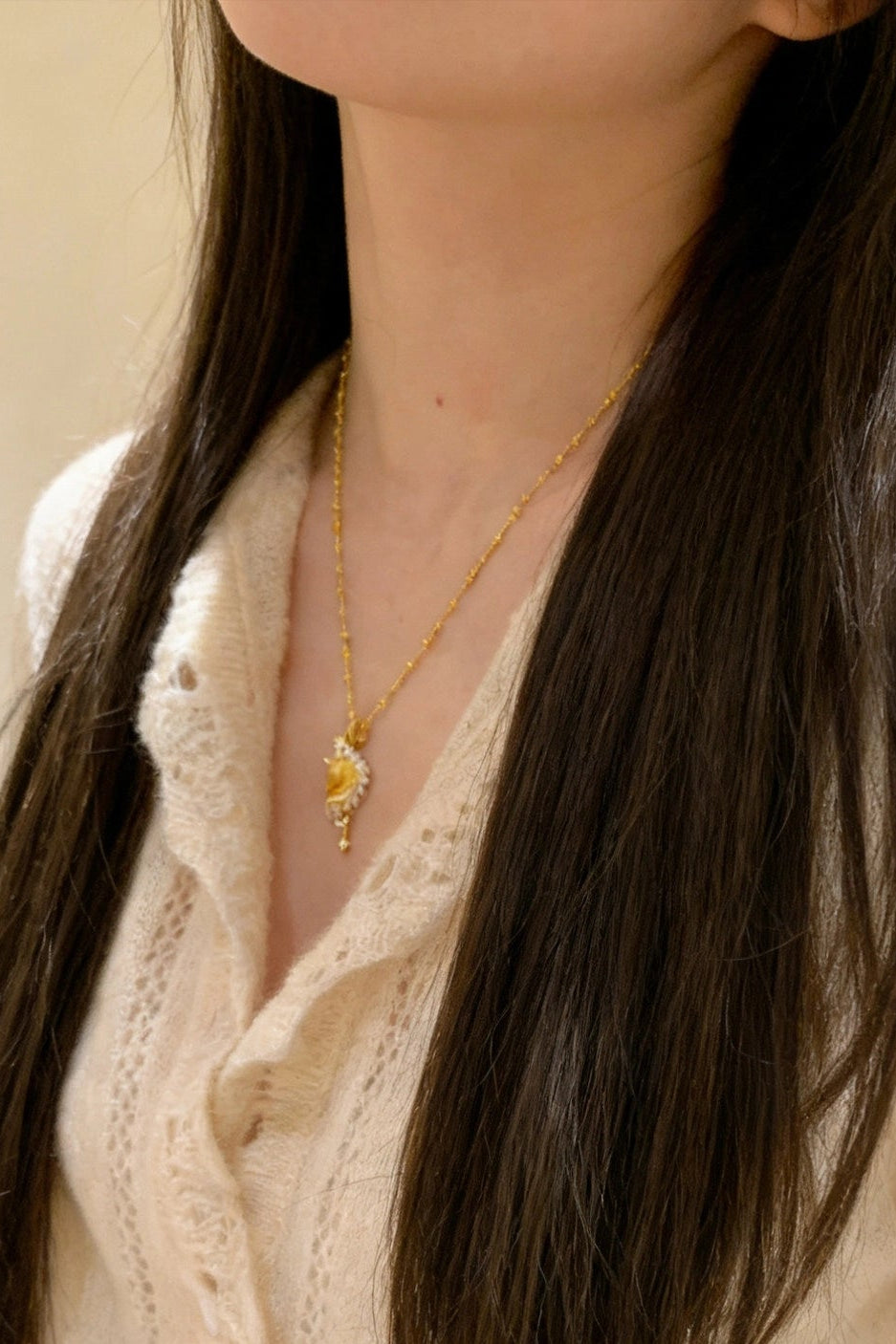 Zodiac Horse Pendant Necklace [52YRCC0C]
