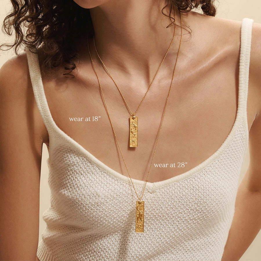 Zodiac Tarot Pendant Necklace [Y9Z5AXEA]