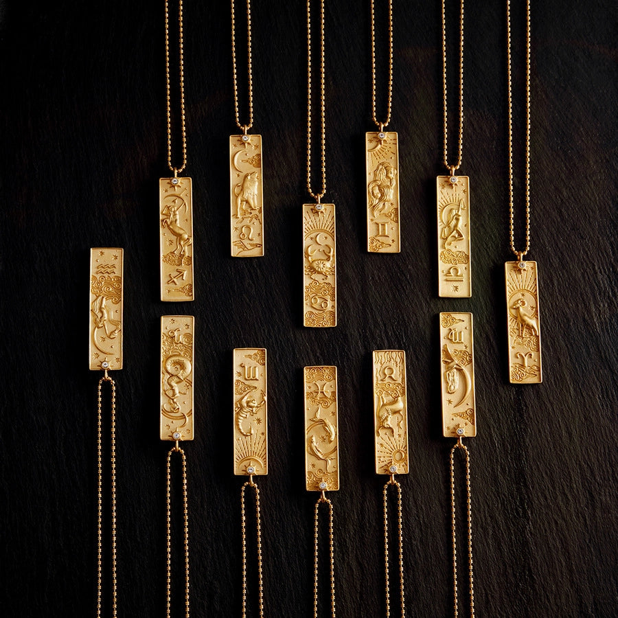 Zodiac Tarot Pendant Necklace [J5SCO2H8]