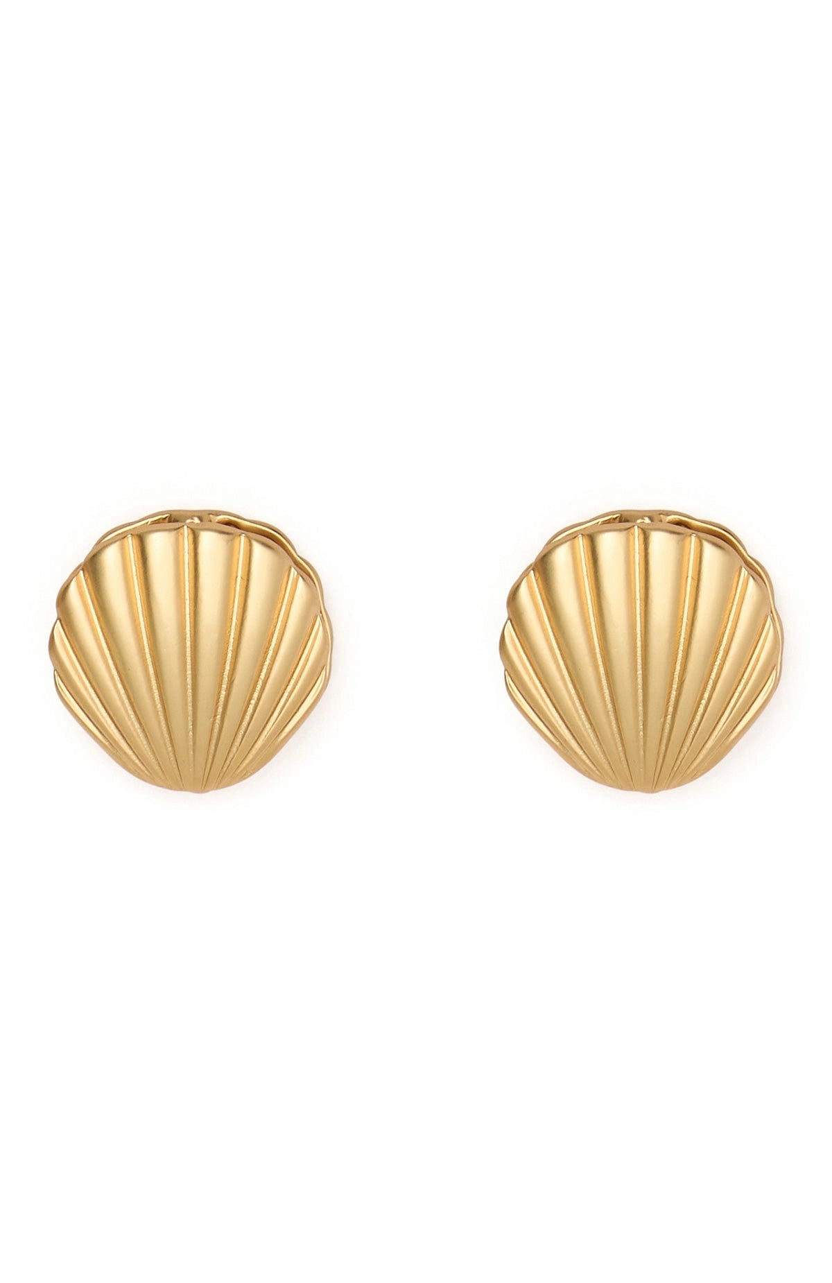 Missy Jewelry Zulema Shell Huggie Earrings