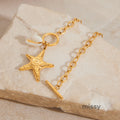 Zyla Shell Charm Jewelry Set [50T6KCFZ]