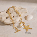 Zyla Shell Charm Jewelry Set [GE2CR0YD]