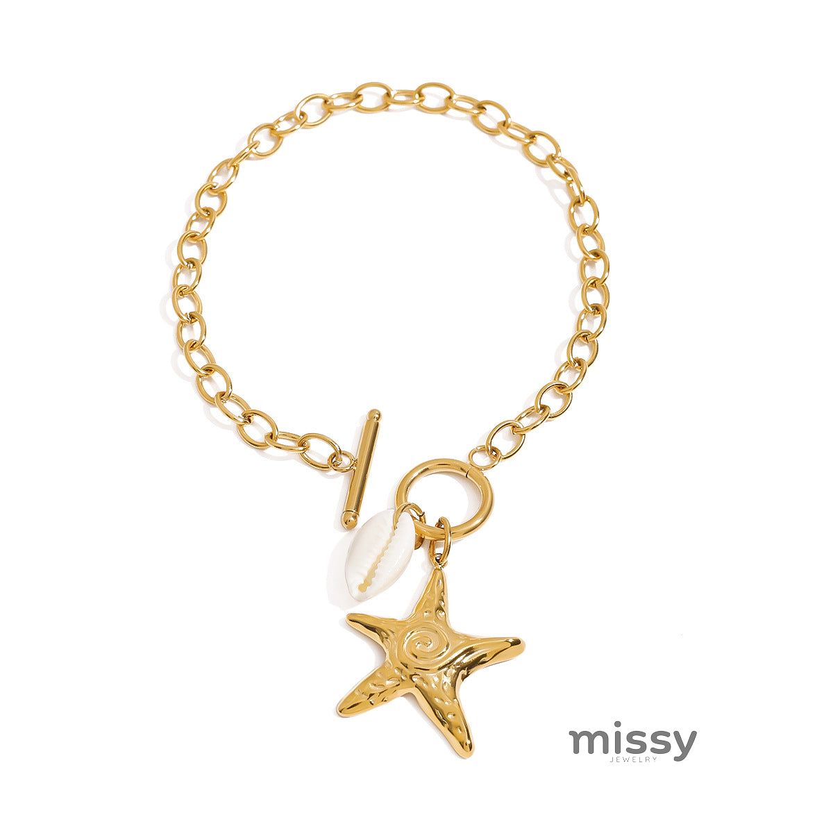 Zyla Shell Charm Jewelry Set [0KVWRJPF]
