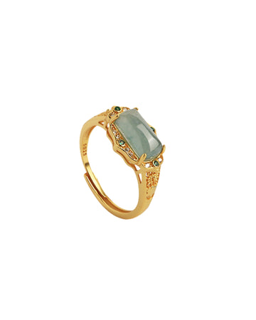 Kiera Emerald Vintage Ring